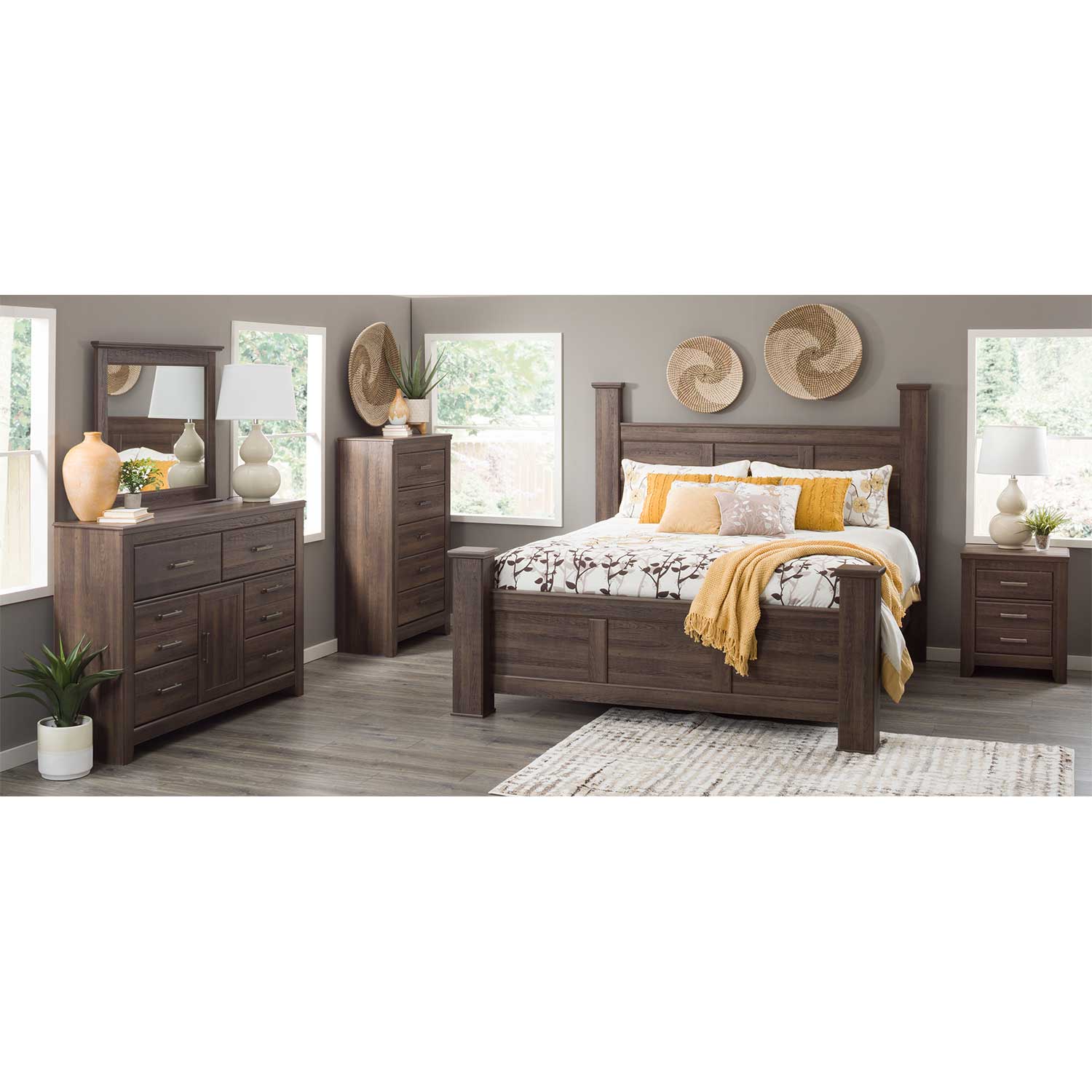 Juararo Queen Poster Bed B251 64 67 98 Ashley Furniture 4188