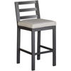 Picture of Alassio Grey Bar Height Barstool with Cushion