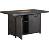 Picture of Alassio Grey Bar Height Fire Pit Table