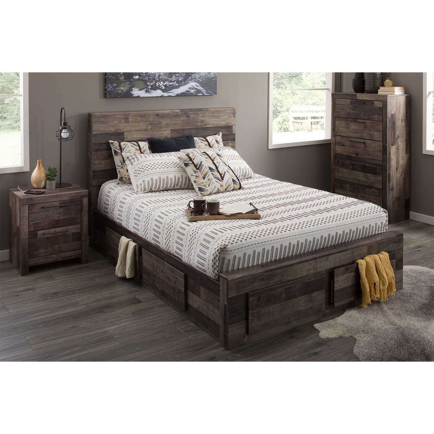 【中古】KINGO フレークディスペンサー 36303 ３連NHL4301 Derekson Multi Grey King Panel Headboard | B200-58 | AFW.com