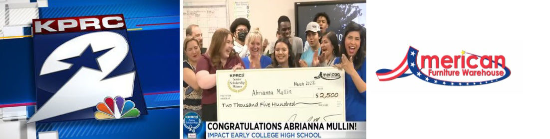 KPRC2 Senior Scholarships | AFW Surprises Abrianna Mullin with $2,500 scholarship