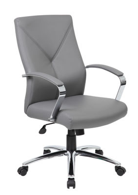 Picture of LeatherPlus Executive Chair, Gray