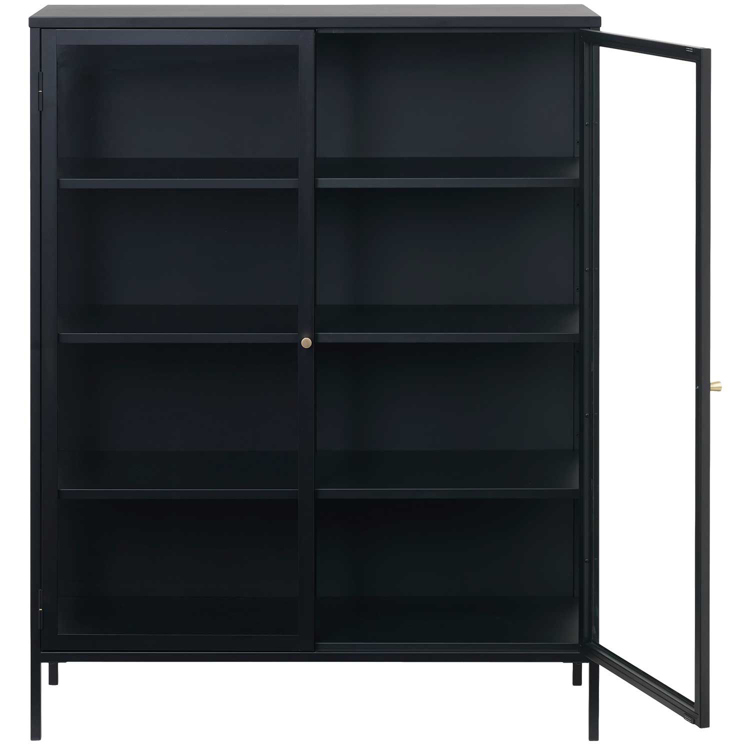 Wales Two Door Black Metal Cabinet | 422806021/22 | | AFW.com