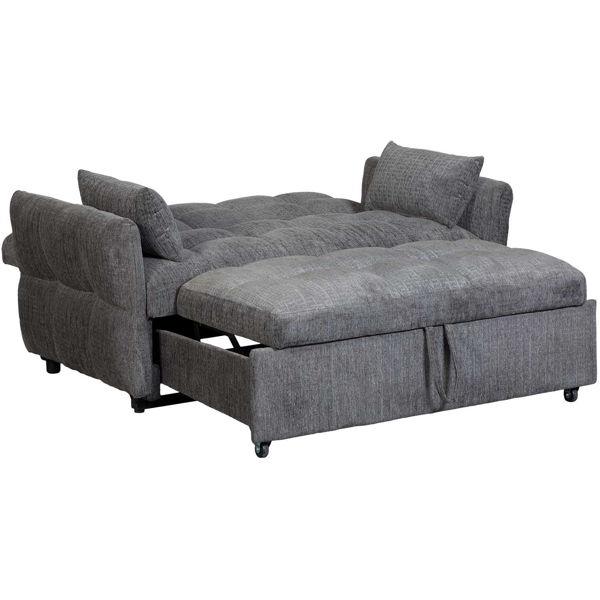 Shung Sofa Futon with Pullout | XL-3306GY | AFW.com