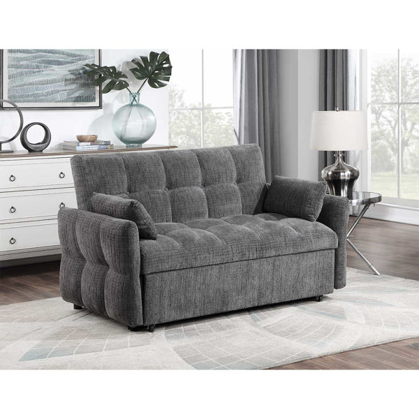 Shung Sofa Futon with Pullout | XL-3306GY | AFW.com