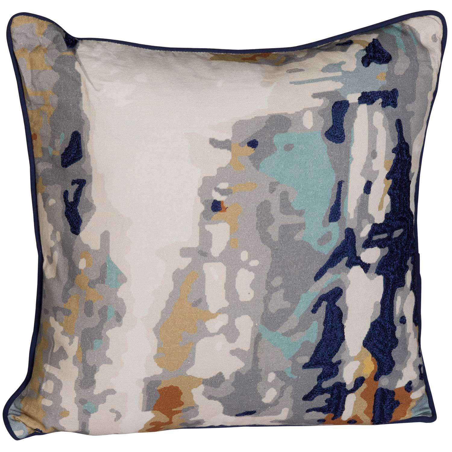 Cement Mix Blue 18x18 Inch Pillow *P, PL-10A