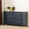 Picture of Ulysses - 6-Drawer Double Dresser, Blueberry