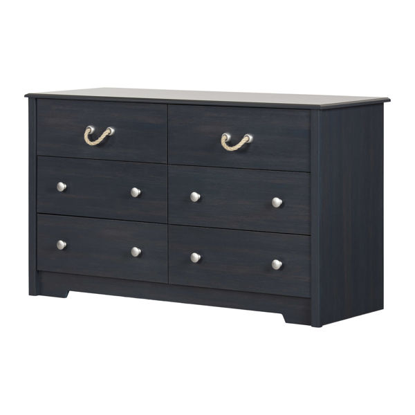 Picture of Aviron - 6-Drawer Dresser, Blueberry