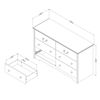 Picture of Aviron - 6-Drawer Dresser, Blueberry