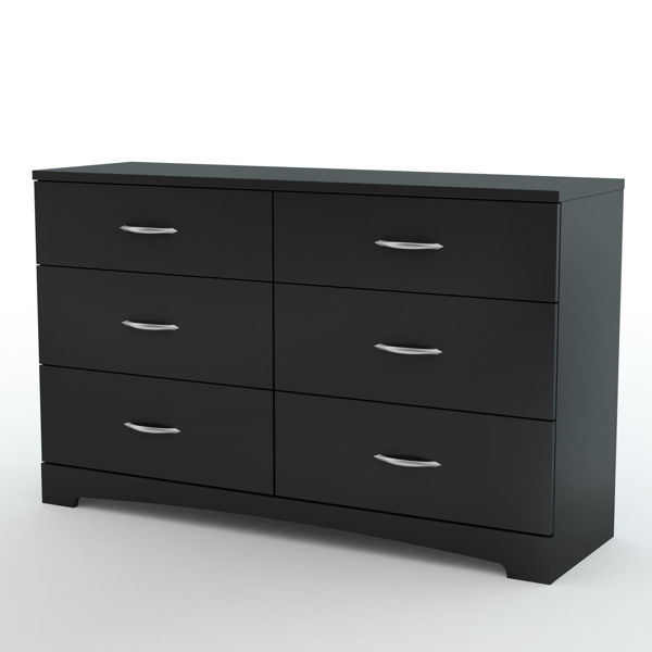 Picture of Step One - 6-Drawer Dresser, Black