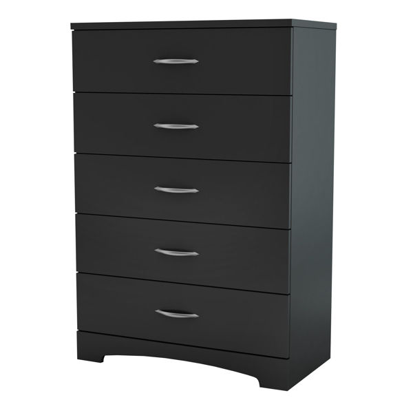 Picture of Step One - 5-Drawer Chest, Black 