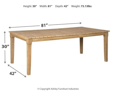 Clare View Rectangular Outdoor Table | P801-625 | AFW.com