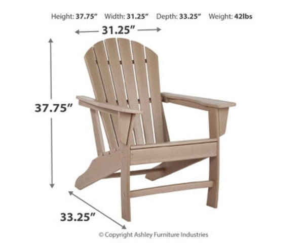 Sundown Treasure Natural Adirondack Chair - Ashley Furniture | AFW.com