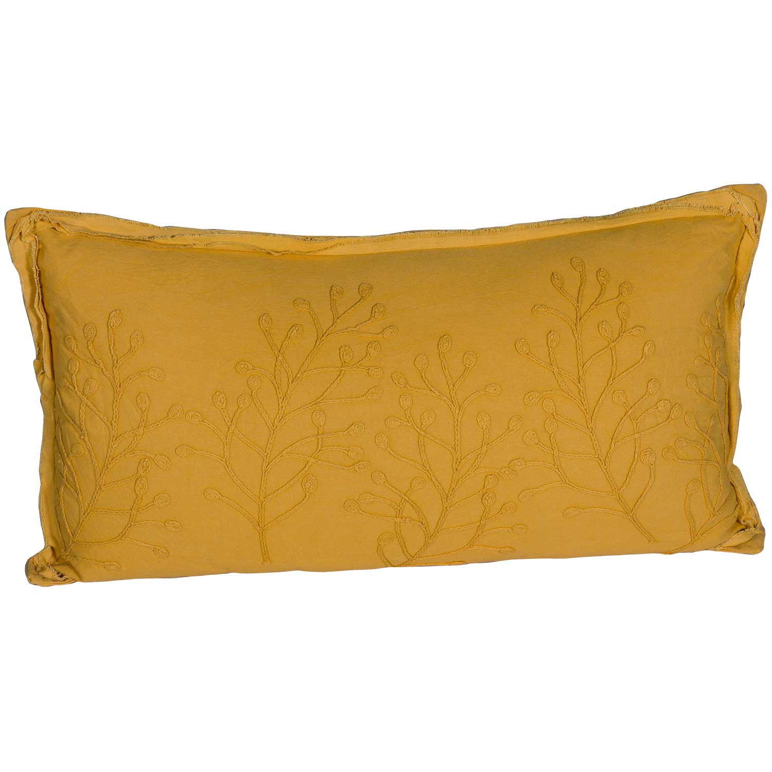 Yellow Felt Petals Pillow 18 Inch *P, PL-7926