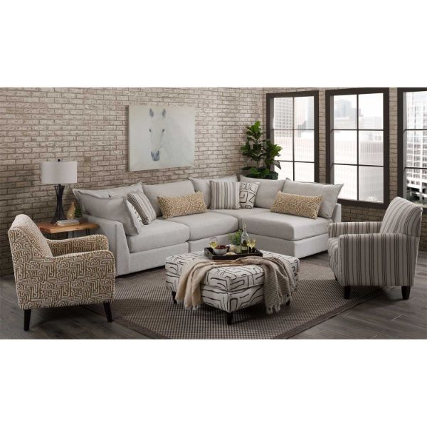 Tate Ottoman 7004-03 DURANGO PEWTER | | AFW.com