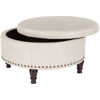 Picture of Augusta Cream Storage Ottoman