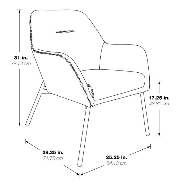 Brooks Sand Accent Chair | BRK-R43 | AFW.com