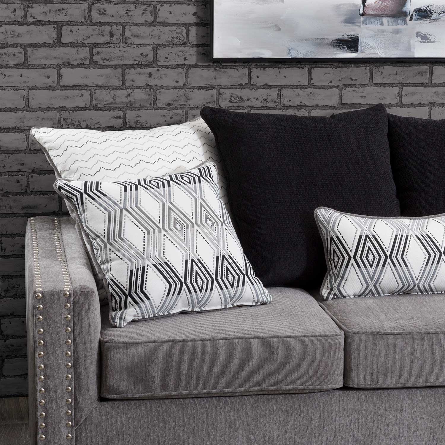 Vogue Gray Sofa | B-2095S | AFW.com