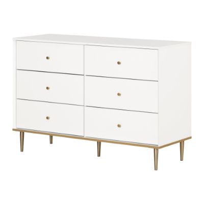 Picture of Dylane - 6-Drawer Double Dresser, White