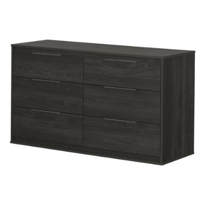 Picture of Hourra - 6-Drawer Double Dresser, Gray Oak