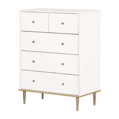 Picture of Dylane - 5-Drawer Chest, Pure White