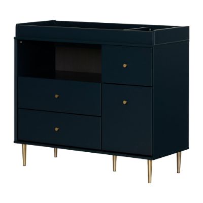 Picture of Dylane - Changing Table with Drawers, Navy Blue