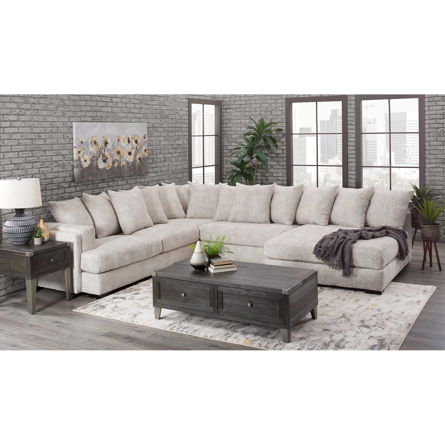 Ashford 3PC Sectional | B-880-3PC | AFW.com