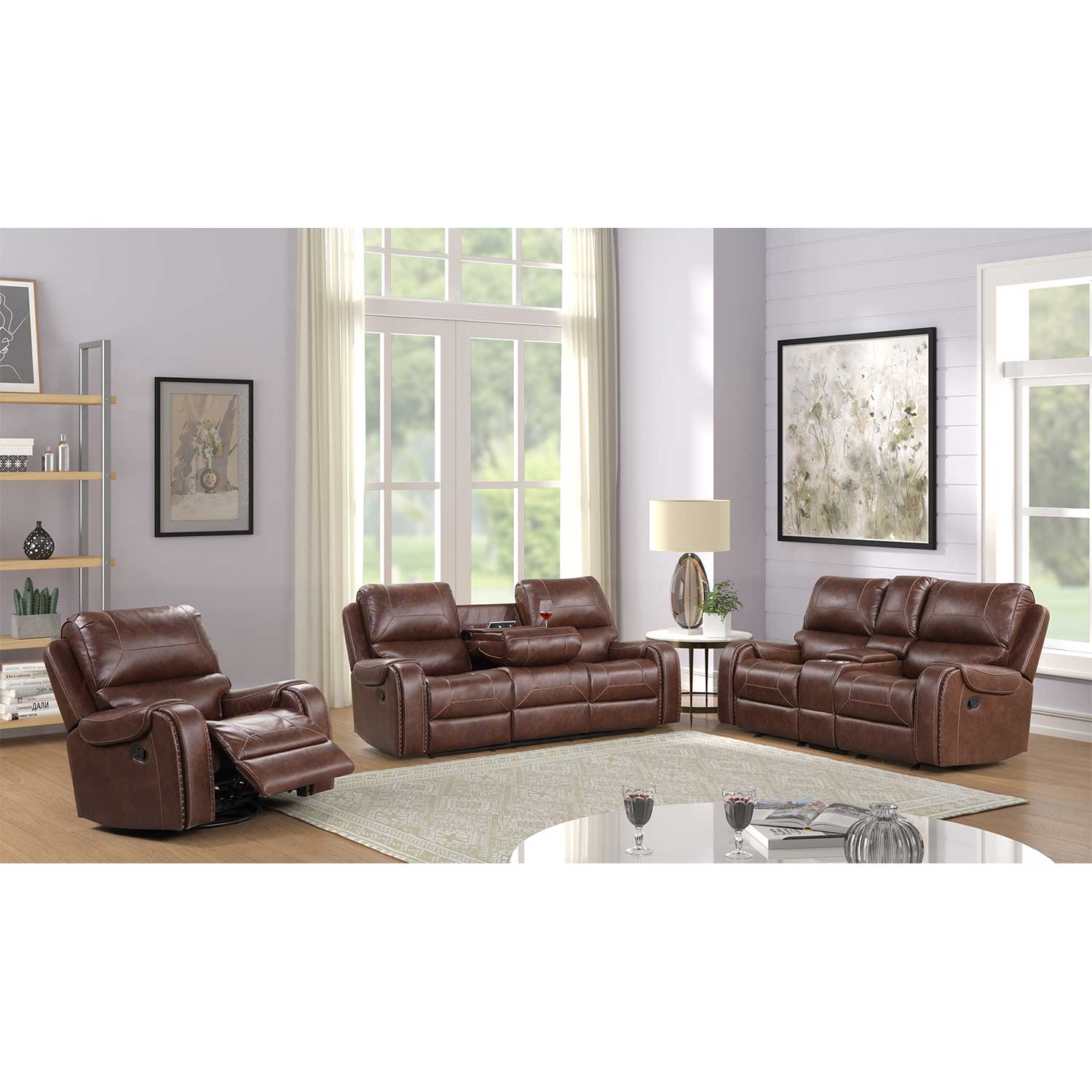 Arlo Glider Reclining Console Loveseat | 1A-213RL | AFW.com