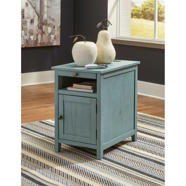 Treytown Teal Chairside Table | Z-T300-717 | AFW.com