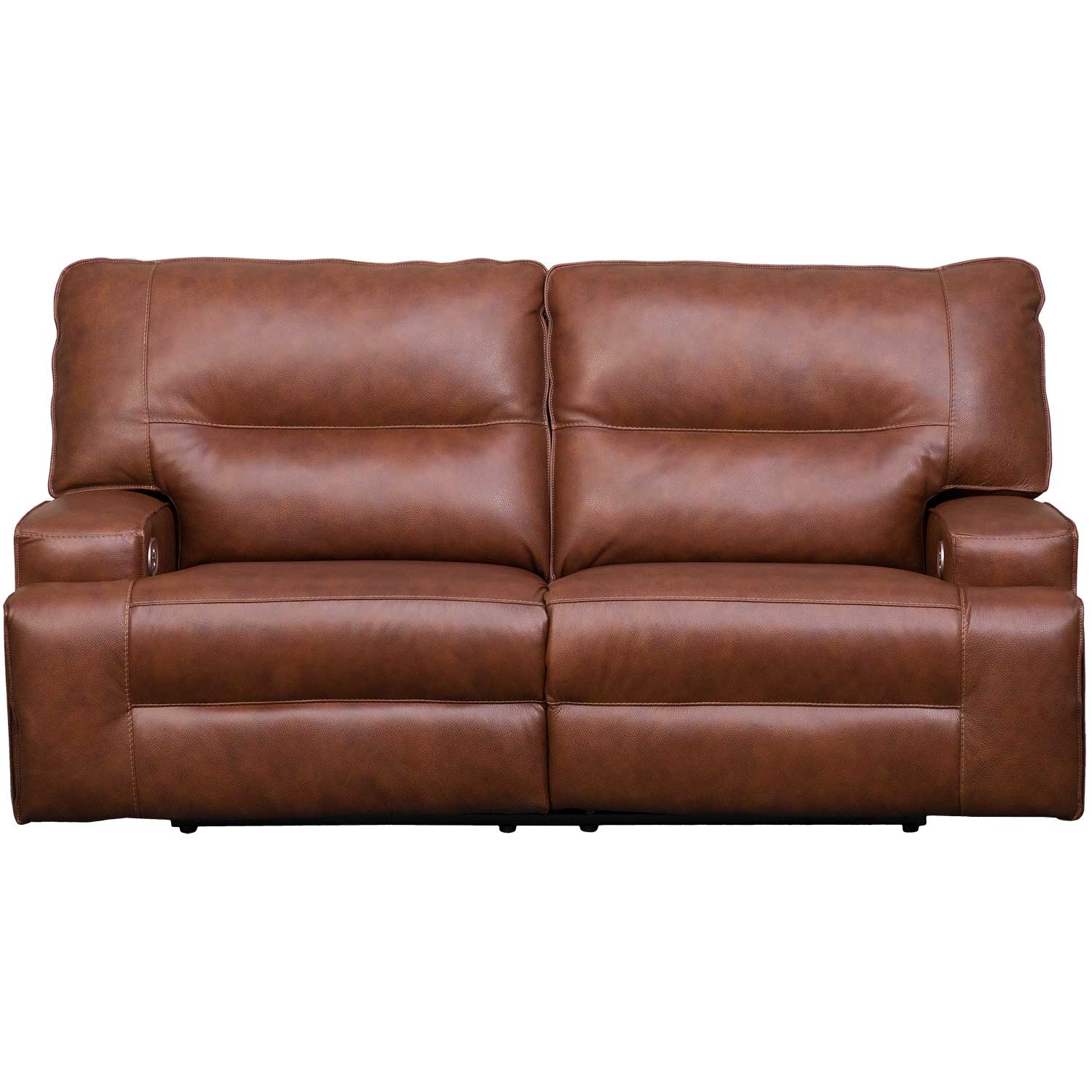 Leather dual reclining outlet sofa