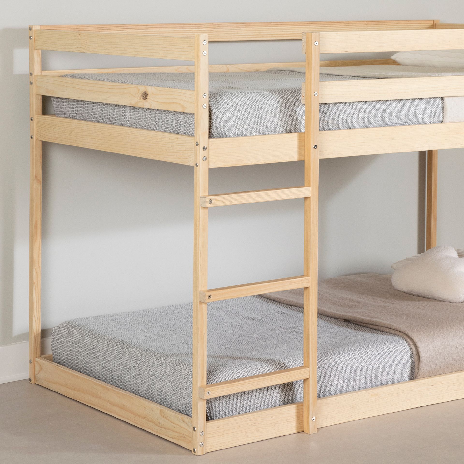 14152 - Sweedi - Twin Wood Bunk Bed, Natural *D | AFW.com