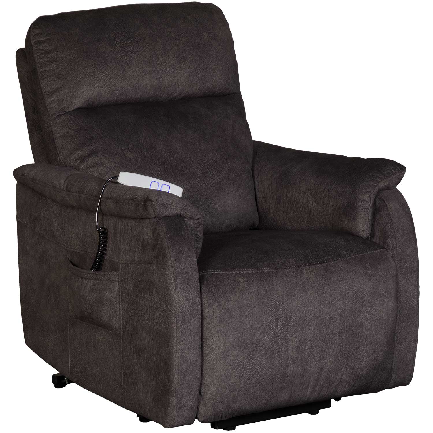 Catnapper 4762 Thornton 764762-7-1152-78-1252-78 Power Lay Flat Recliner  with Power Lumbar Support and Power Headrest, Value City Furniture