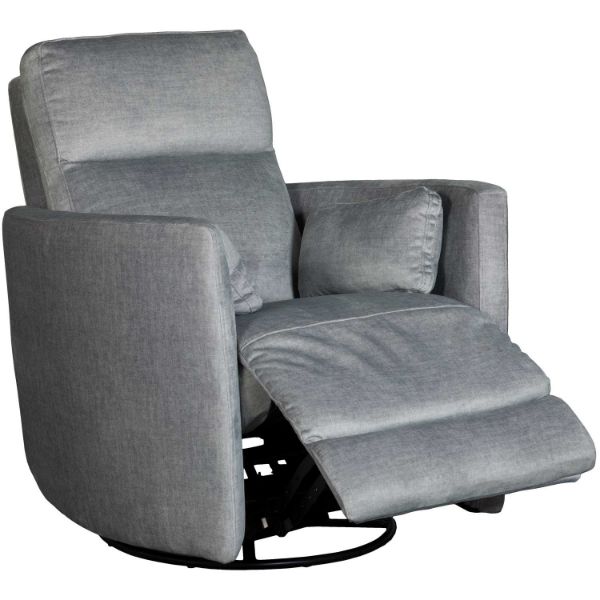 Durham Silver Swivel Recliner | 1E-70227 | AFW.com