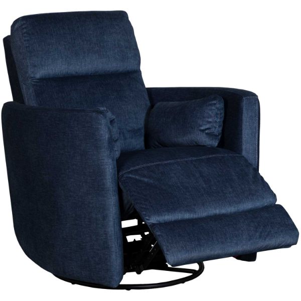 Durham Indigo Swivel Recliner | 1E1-70227 | AFW.com