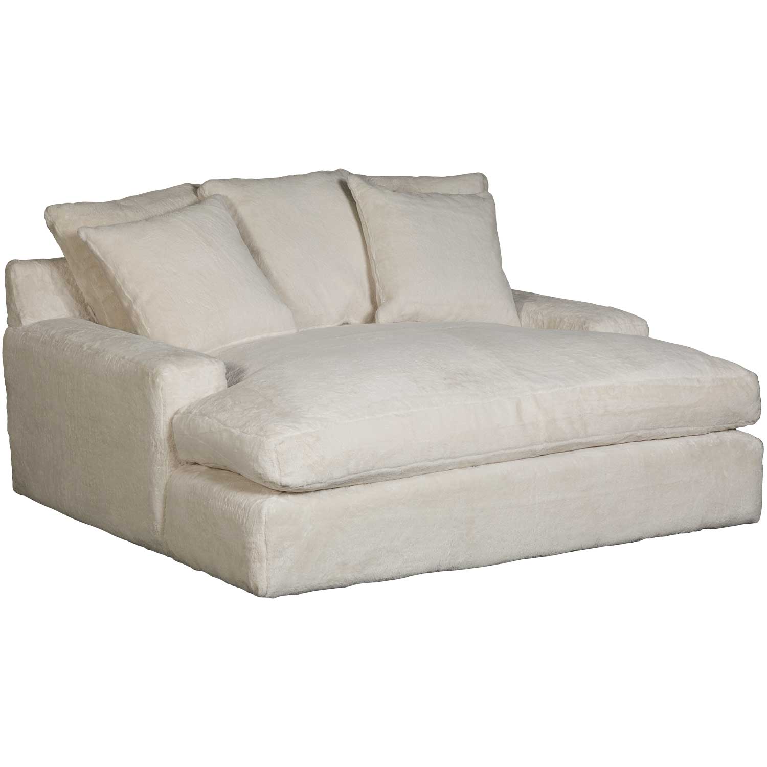 Luxe Pearl Beige Double Chaise D2 92911 Afw Com