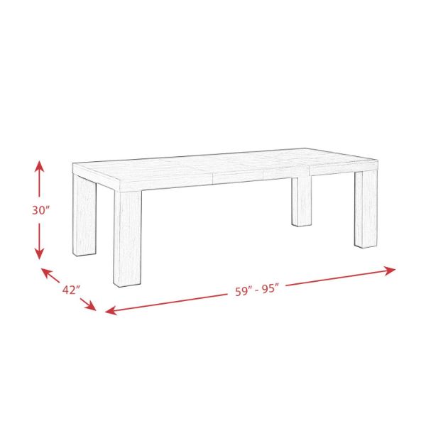 Grady Rectangular Dining Table | G218-TBL | AFW.com