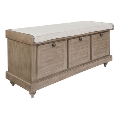 Picture of Dover Storage Bench, Antique Grey