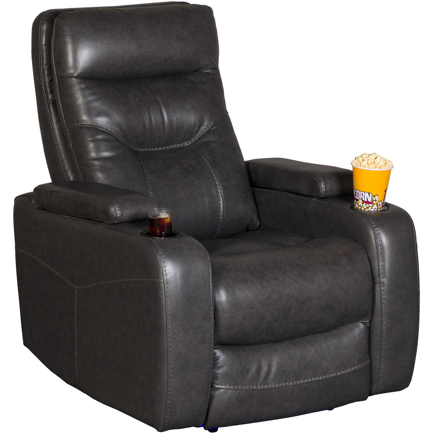 Signature Design by Ashley The Man-Den U8530513 Contemporary Power Recliner  with Adjustable Headrest and Lumbar Support, Furniture and ApplianceMart