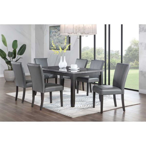 Mirage Dining Table Faux Marble Top | 4003-DT | AFW.com