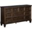 Picture of Alyssa Dark Walnut 9-Drawer Dresser