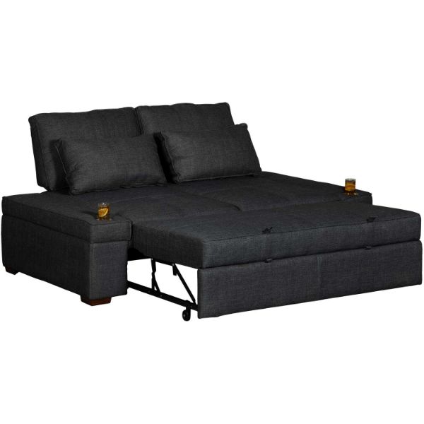 Zoona Gray Sofa with Pull Out Bed | 1A-F001 | AFW.com