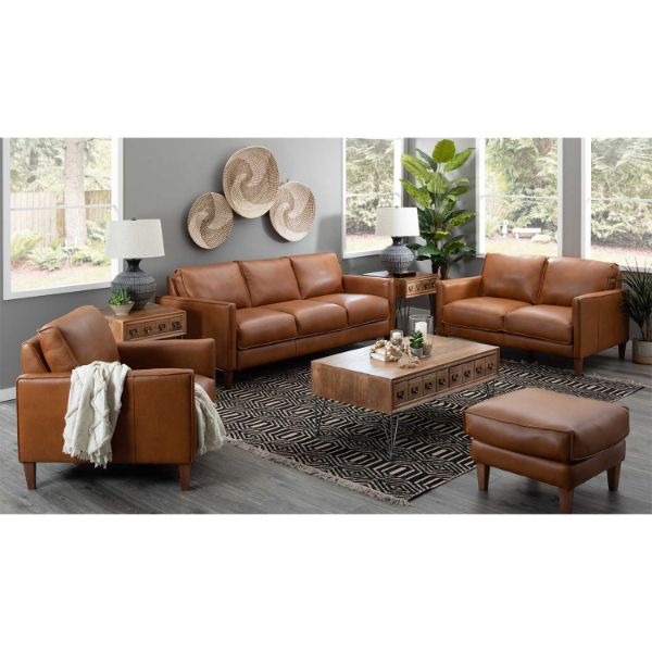 Dutton Italian All Leather Sofa | 1A-7781S | AFW.com