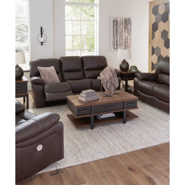 Leesworth Leather Power Recline Sofa | 0U0-438PRS | AFW.com