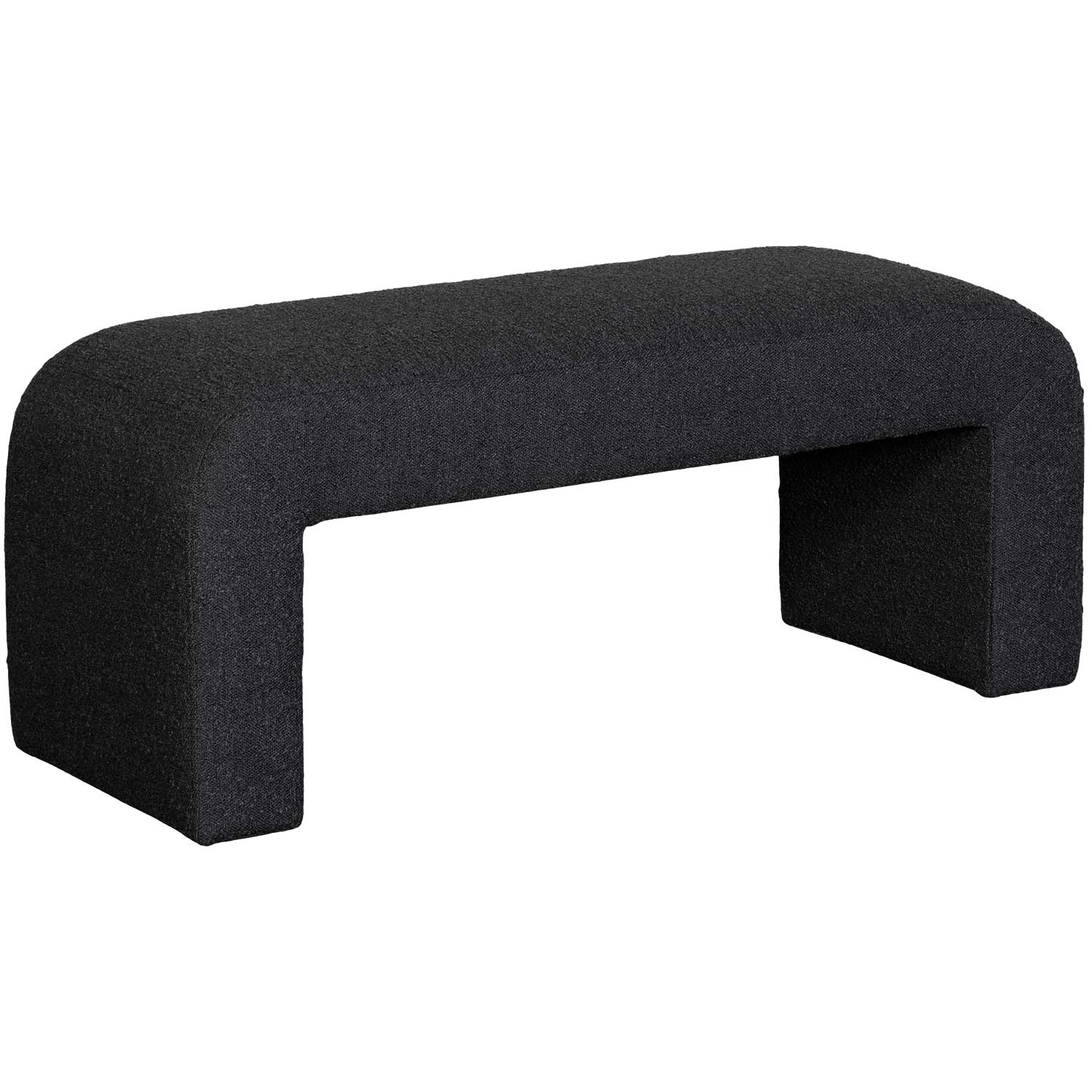 Lux Black Bench | 1B-006 | AFW.com