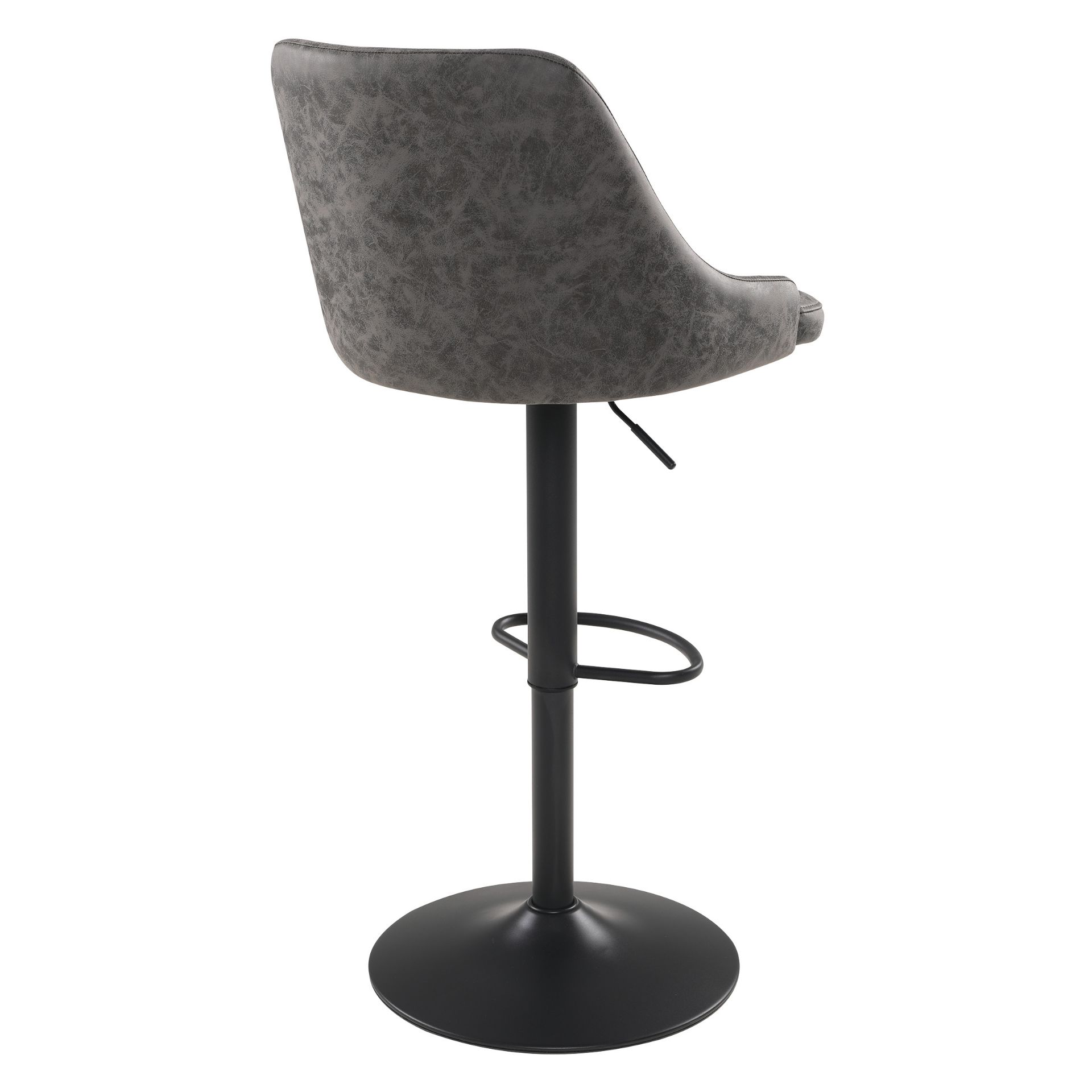 Sylmar Height Adjustable Stool, Charcoal | SYL-P47 | OSP - Office Star ...