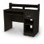 Picture of Axess Office Desk with Keyboard Tray and Drawer Pure Black