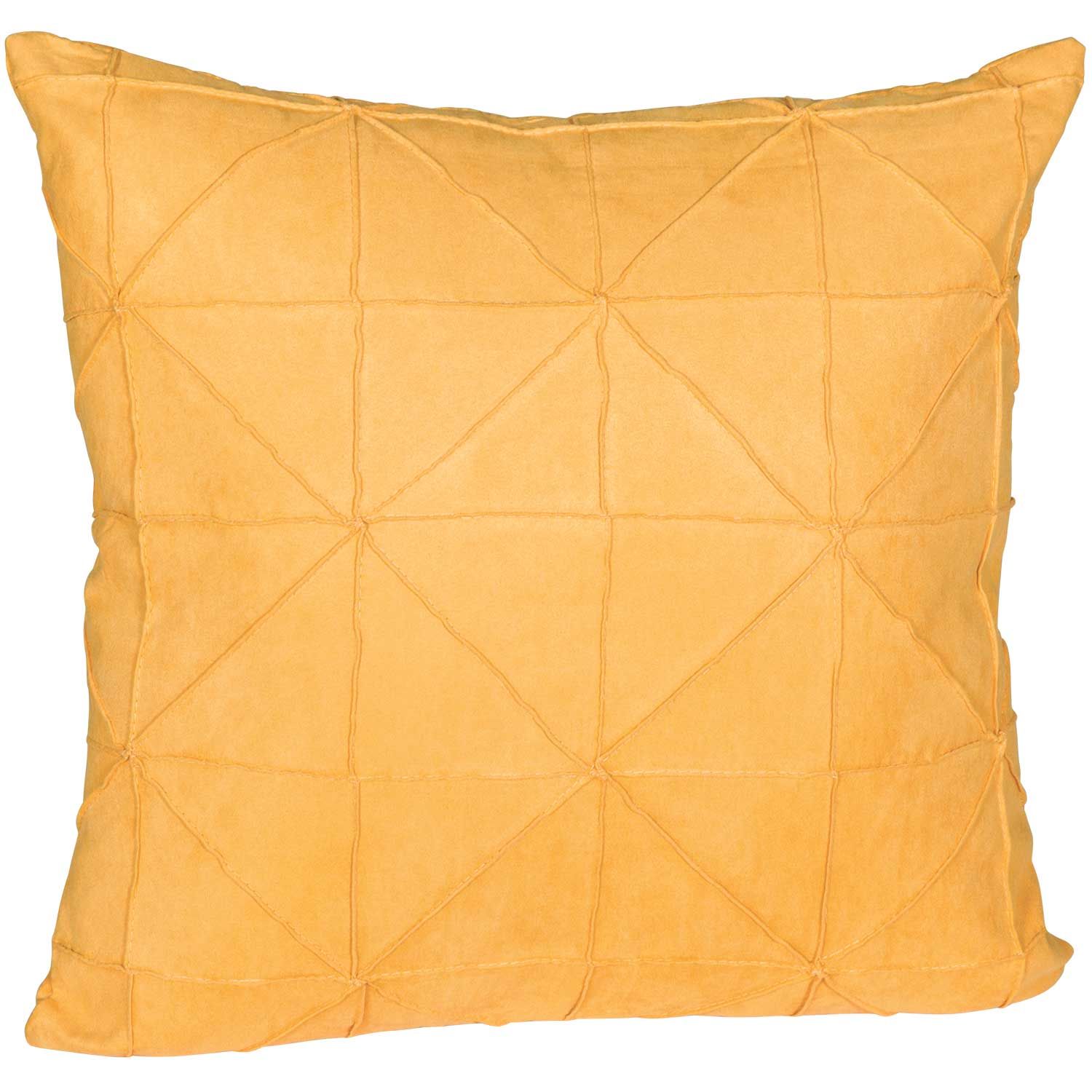 Yellow Felt Petals Pillow 18 Inch *P, PL-7926