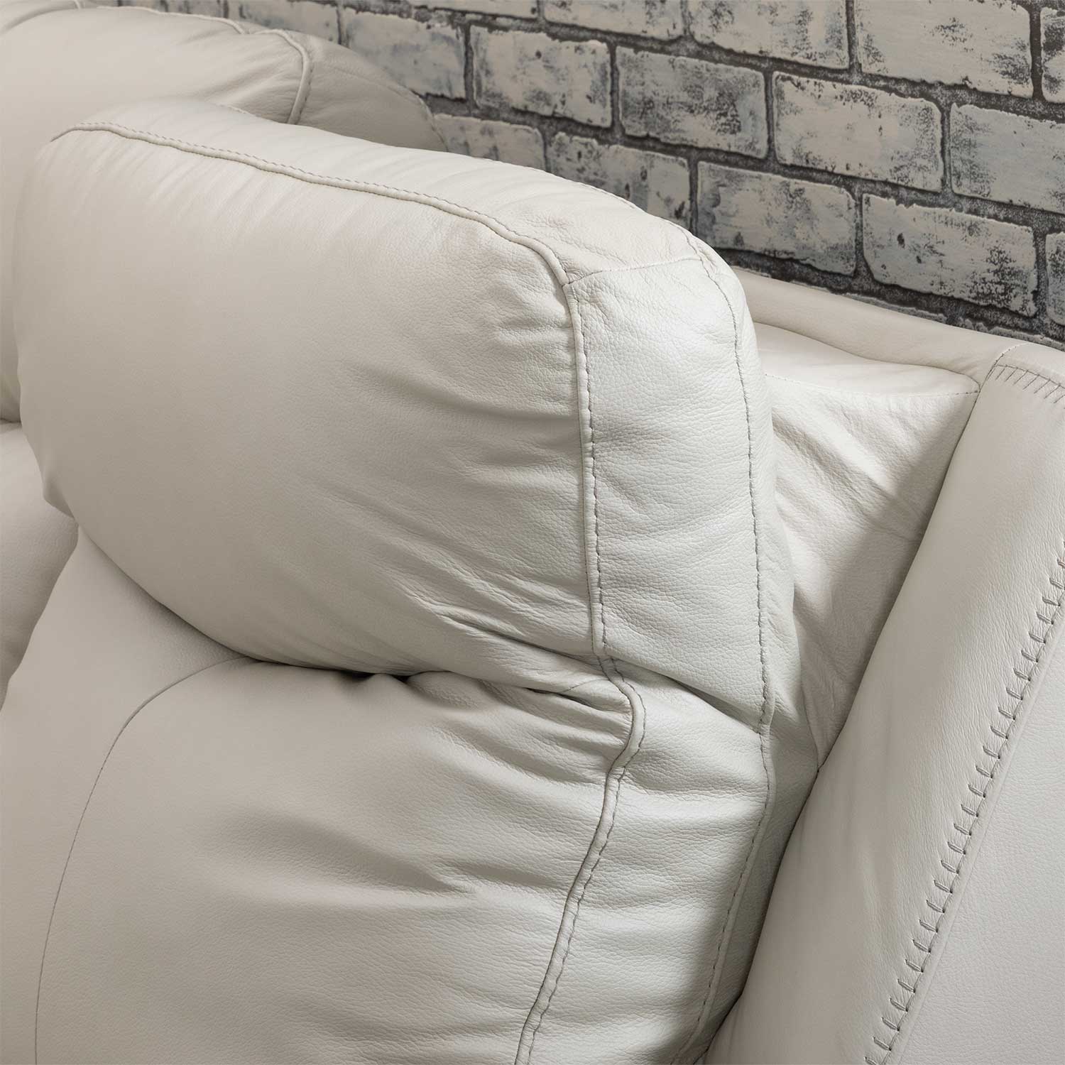 Coconut Leather Dual Power Recliner | 0T1-595PR | AFW.com