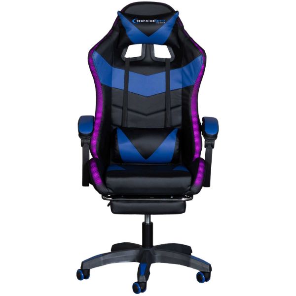 Rechargeable LED Gaming Chair with Speaker Blue | XCHAIR-BLUE | AFW.com