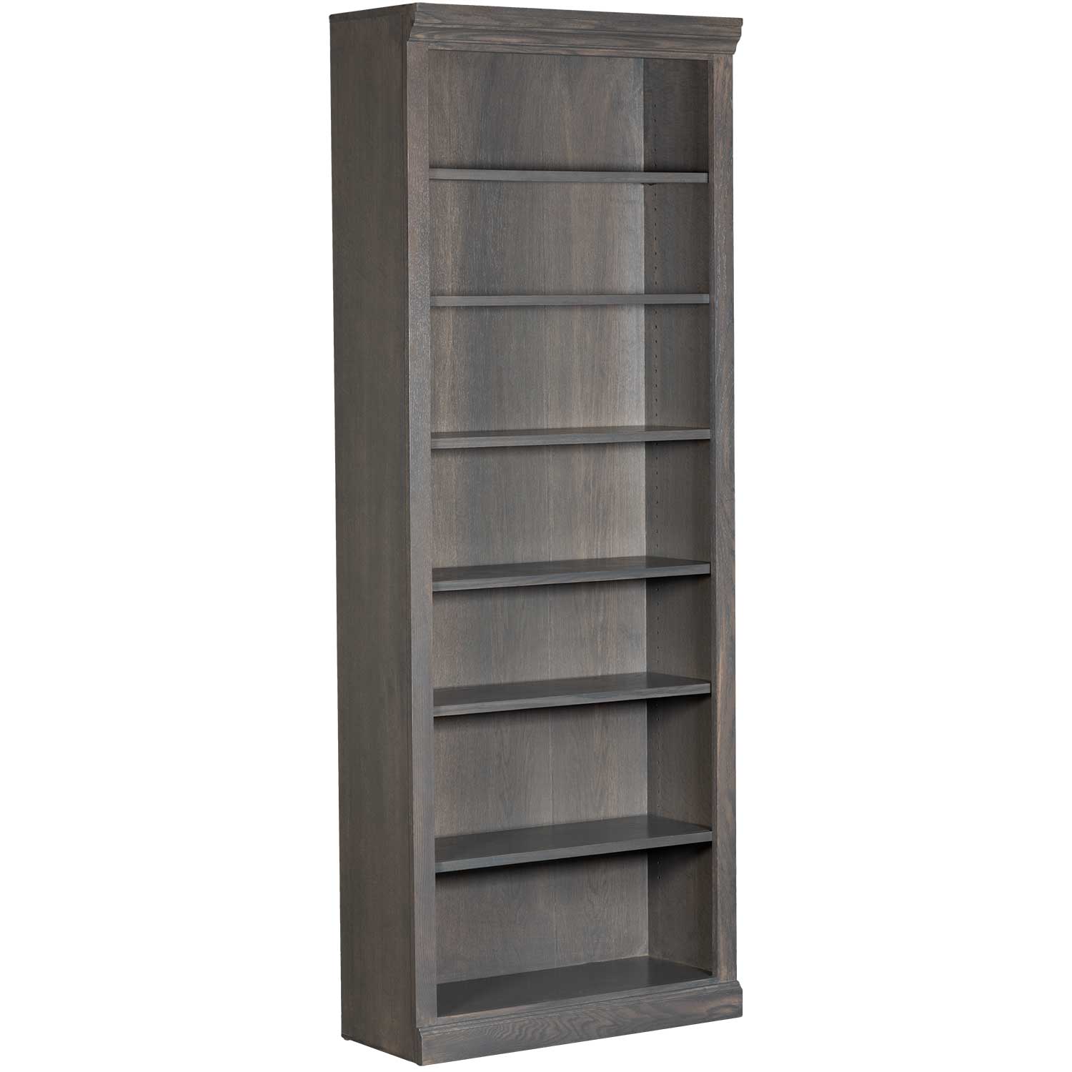Washed Gray Oak Bookcase - Thumbnail 3